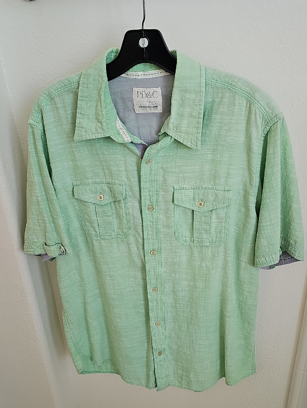 Paper Denim & Cloth (PD&C) Men's Button Down Cotton Shirt Large Vintage